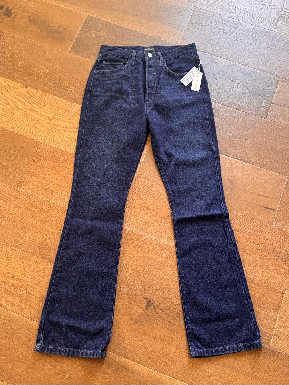 NWT Favorite Daughter The Valentina Super High Rise Mini Boot Jeans